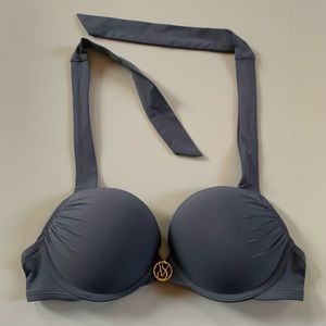 VS • 34B • Grey Bombshell Push Up Bikini Top Add Two Cup Sizes